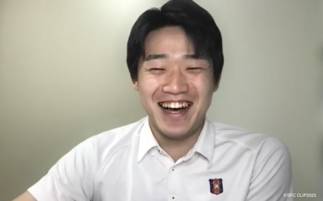 体調の兼ね合いでオンラインながら、満面の笑みで語る小檜山さん